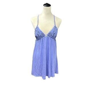 Victorias Secret purple lace slip nightie M mesh romantic Y2K soft girl luxe